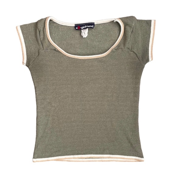 ex-girlfriend Tops - vintage 90s/2000s knit baby tee
